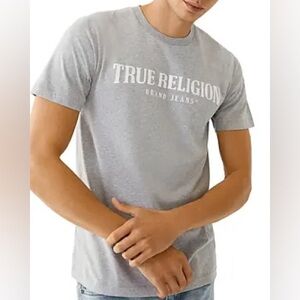 True Religion Heather Gray Short Sleeve Tee